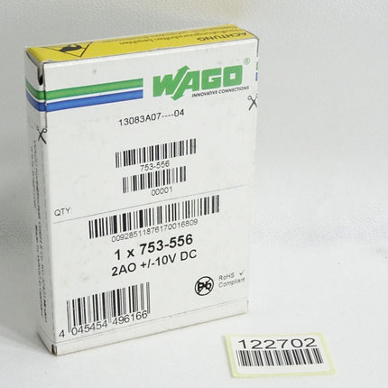 Wago 2-Kanal-Analogausgang 2A0 753-556 ohne Stecker / Neu OVP versiegelt