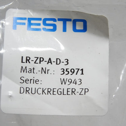 Festo Druckregler-Zwischenplatte LR-ZP-A-D-3 35971 / Neu OVP