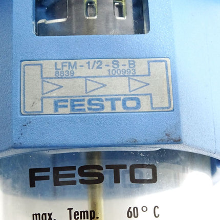 Festo Feinstfilter LFM-1/2-S-B 8839 / Unbenutzt - Maranos.de