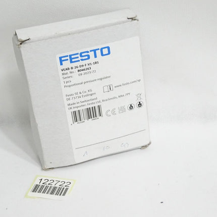 Festo 3-Wege-Proportional-Druckregelventil VEAB-B-26-D9-F-V1-1R1 8046263 Neu OVP