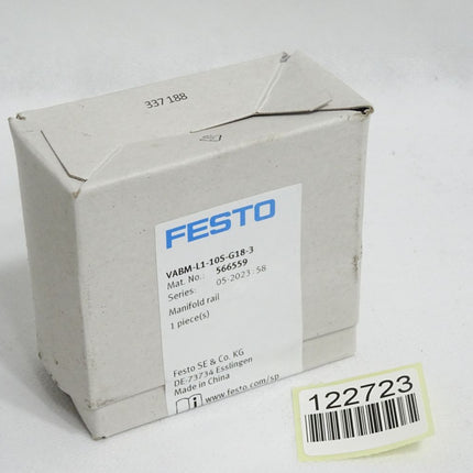 Festo pneumatische Anschlussleiste VABM-L1-10S-G18-3 566559 / Neu OVP versiegelt