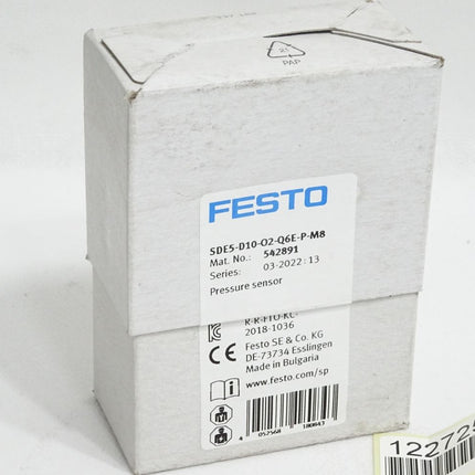 Festo Drucksensor SDE5-D10-O2-Q6E-P-M8 542891 / Neu OVP versiegelt