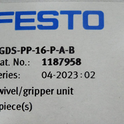 Festo Schwenk-Greifeinheit HGDS-PP-16-P-A-B 1187958 / Neu OVP
