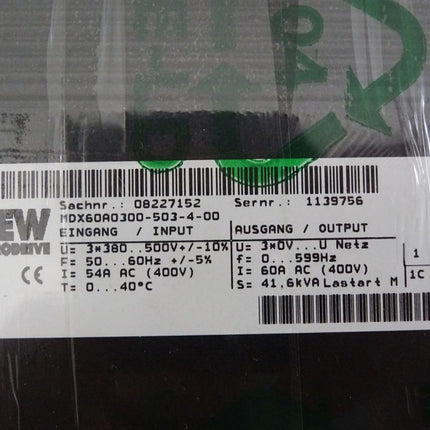 SEW 08279667 MDX61B0300-503-4-00 MDX60A0300-503-4-00 DFP21B + DIP11B / Erneuert - Maranos.de
