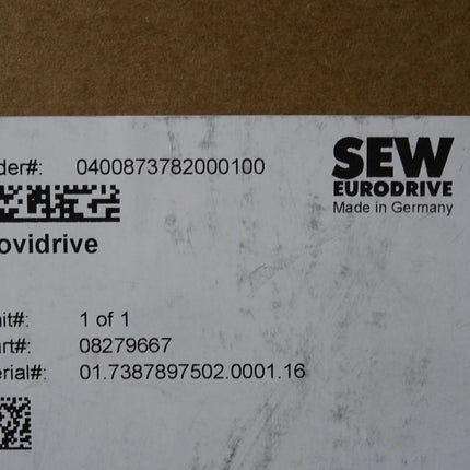SEW 08279667 MDX61B0300-503-4-00 MDX60A0300-503-4-00 DFP21B + DIP11B / Erneuert - Maranos.de