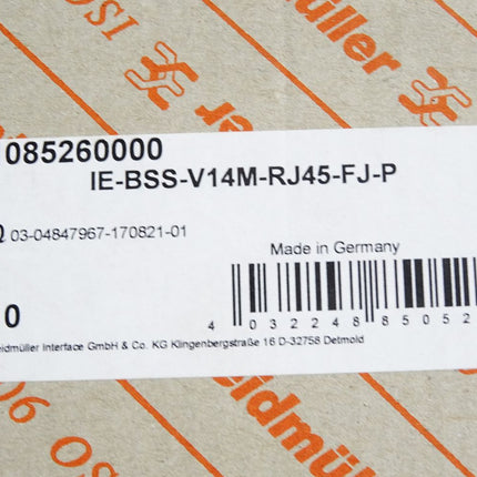 Weidmüller 1085260000 IE-BSS-V14M-RJ45-FJ-P Flansch RJ45 Inhalt:10 Stück Neu OVP - Maranos.de