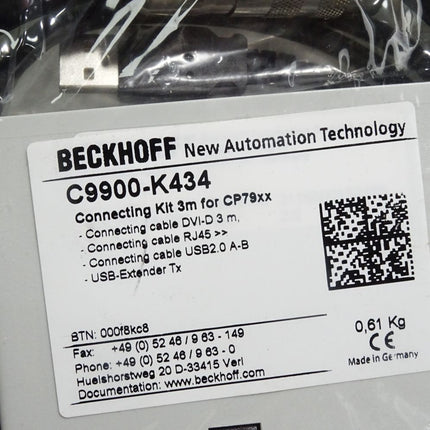 Beckhoff Ethernet-Controller CU8800-0010 Kit C9900-K434 Kabel K554 K586 /Neu OVP