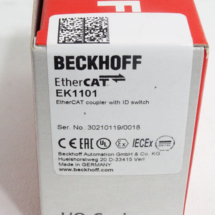 Beckhoff EtherCAT-Koppler mit ID-Switch EK1101 / Neu OVP versiegelt