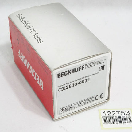 Beckhoff Systemmodul Schnittstelle Erweiterung Embedded-PCs CX2500-0031 /Neu OVP