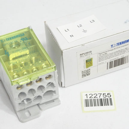 Teknomega Einpolige RPU-Verteiler RPU3010 RPU 250-11 S / Neu OVP