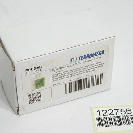 Teknomega Einpolige RPU-Verteiler RPU3005 RPU 160-8 S / Neu OVP