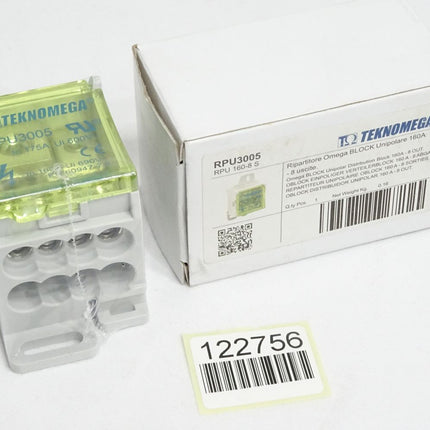 Teknomega Einpolige RPU-Verteiler RPU3005 RPU 160-8 S / Neu OVP