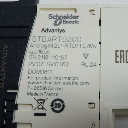 Schneider Electric STBART0200 Analog IN 2ch RTD/TC/Mv  + STBXBA1000 - Maranos.de