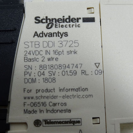 Schneider Electric STBDDI3725 24VDC IN 16pt sink + STBXBA3000 - Maranos.de