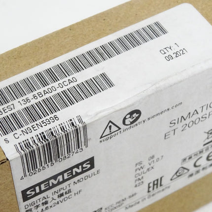 Siemens ET200SP F-DI 6ES7136-6BA00-0CA0 6ES7 136-6BA00-0CA0 / Neu OVP versiegelt