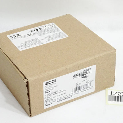 Siemens Leistungsschütz AC-3e/AC-3 3-polig DC 24V 3RT2026-2BB40 / Neu OVP