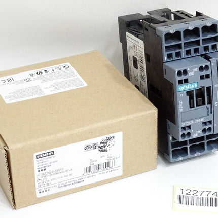 Siemens Leistungsschütz AC-3e/AC-3 3-polig DC 24V 3RT2026-2BB40 / Neu OVP