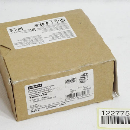 Siemens Leistungsschalter für den Motorschutz 3RV2011-1HA10 / Neu OVP