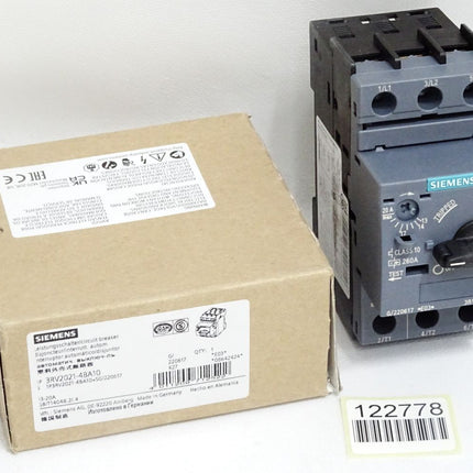 Siemens Leistungsschalter für den Motorschutz 3RV2021-4BA10 / Neu OVP
