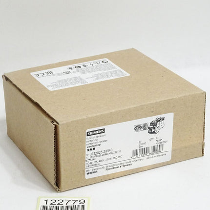 Siemens Leistungsschütz AC-3e/AC-3 3-polig DC 24V 3RT2025-2BB40 / Neu OVP