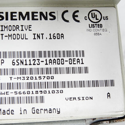 Siemens Simodrive LT-Modul INT.160A 6SN1123-1AA00-0EA1 Version A - Maranos.de