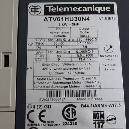 Telemecanique Altivar 61 ATV61HU30N4 3kW / Neuwertig - Maranos.de
