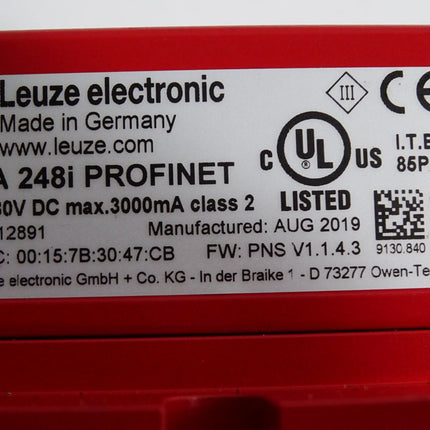 Leuze electronic MA 248i PROFINET Gateway 50112891 / Unbenutzt mit Lagerspuren - Maranos.de