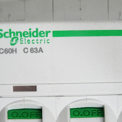Schneider Miniatur-Leistungsschalter iC60H C63A A9F89463 / Unbenutzt