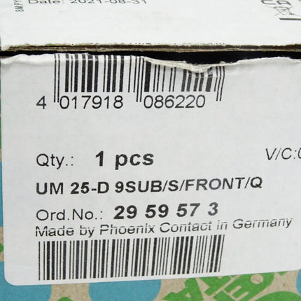 Phoenix Contact Übergabemodul UM 25-D 9SUB/S/FRONT/Q 2959573 / Neu OVP