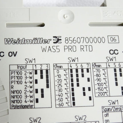 Weidmüller 8560700000 WAS5 PRO RTD RTD-Trennwandler / Neuwertig - Maranos.de