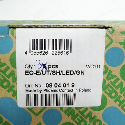 Phoenix Contact Steckdose EO-E/UT/SH/LED/GN 0804019/ Inhalt:3 Stück / Neu OVP