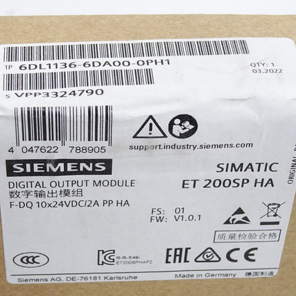 Siemens ET200SP HA F-DQ 6DL1136-6DA00-0PH1 / Neu OVP versiegelt - Maranos.de