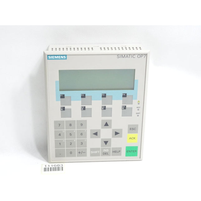 Siemens OP7-DP Panel 6AV3607-1JC20-0AX1 6AV3 607-1JC20-0AX1 - Maranos.de