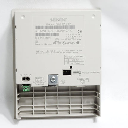 Siemens OP7-DP Panel 6AV3607-1JC20-0AX1 6AV3 607-1JC20-0AX1 - Maranos.de