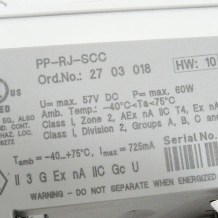 Phoenix Contact Patch-Panel PP-RJ-SCC 2703018 / Unbenutzt