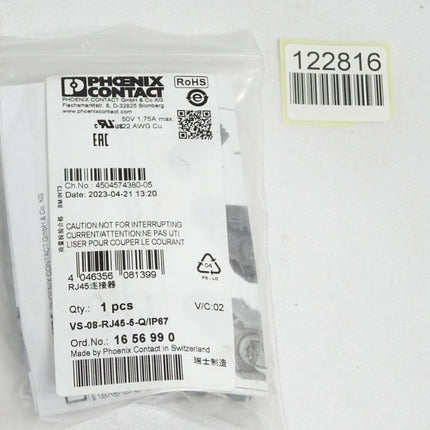 Phoenix Contact Steckverbinder VS-08-RJ45-5-Q/IP67 1656990 / Neu OVP