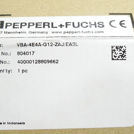 Pepperl+Fuchs AS-Interface-Sensor VBA-4E4A-G12-ZAJ/EA2L 804017 / Neu OVP