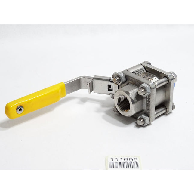 KTM-Mecafrance Kugelhahn RA66TF 1.4408 DN 15 INT 100 bar / unbenutzt - Maranos.de