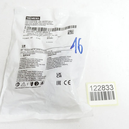 Siemens Schlüsselschalter 3SU1000-5BF01-0AA0-Z Y01 / Neu OVP versiegelt
