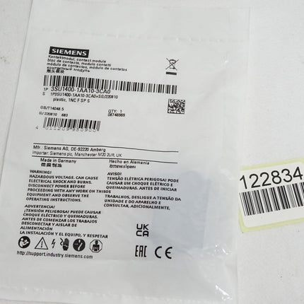 Siemens Kontaktmodul 3SU1400-1AA10-3CA0 / Neu OVP versiegelt