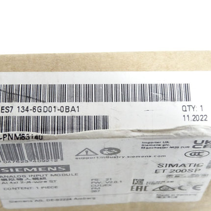 Siemens ET200SP 6ES7134-6GD01-0BA1 6ES7 134-6GD01-0BA1 / Neu OVP versiegelt - Maranos.de