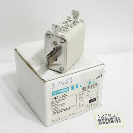 Siemens NH-Sicherungseinsatz 3NA3832 gr.00 125A 500V gG / 1 Stück / Neu OVP