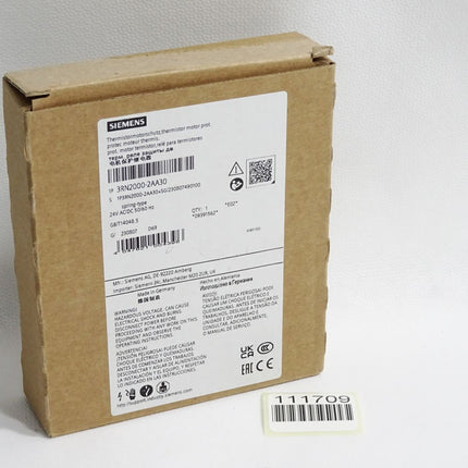 Siemens Thermistor-Motorschutzrelais 3RN2000-2AA30 / Neu OVP - Maranos.de
