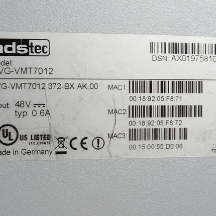 ADS-Tec Touchscreen Panel für den Einsatz in Fahrzeugen DVG-VMT7012 372-BX AK.00