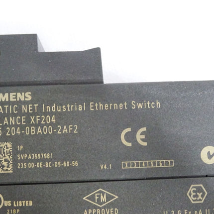 Siemens Scalance XF204 Managed Switch 6GK5204-0BA00-2AF2
