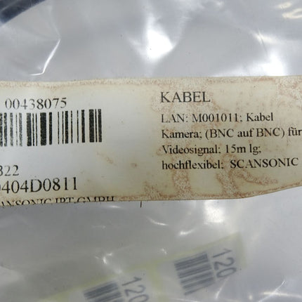 Scansonic Kabel Kamera BNC auf BNC M001011 Belden 9259 RG-59/U 75Ohm  / Neu
