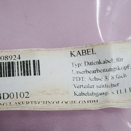 Highyag Lasertechnologie Datenkabel für Laserbearbeitungskopf PDT / Neu