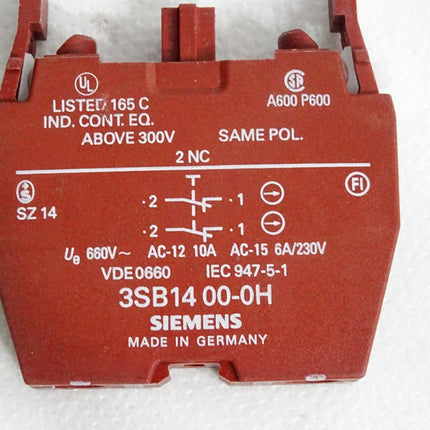 Siemens Schaltelement 3SB1400-0H
