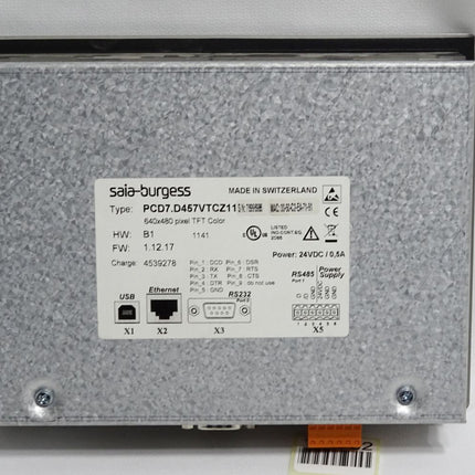 Saia Burgess Web Panel PCD7.D457VTCZ11 640x480 HW B1 FW 1.12.17 - Maranos.de