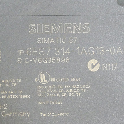 Siemens S7-300 CPU 314 6ES7314-1AG13-0AB0 6ES7 314-1AG13-0AB0